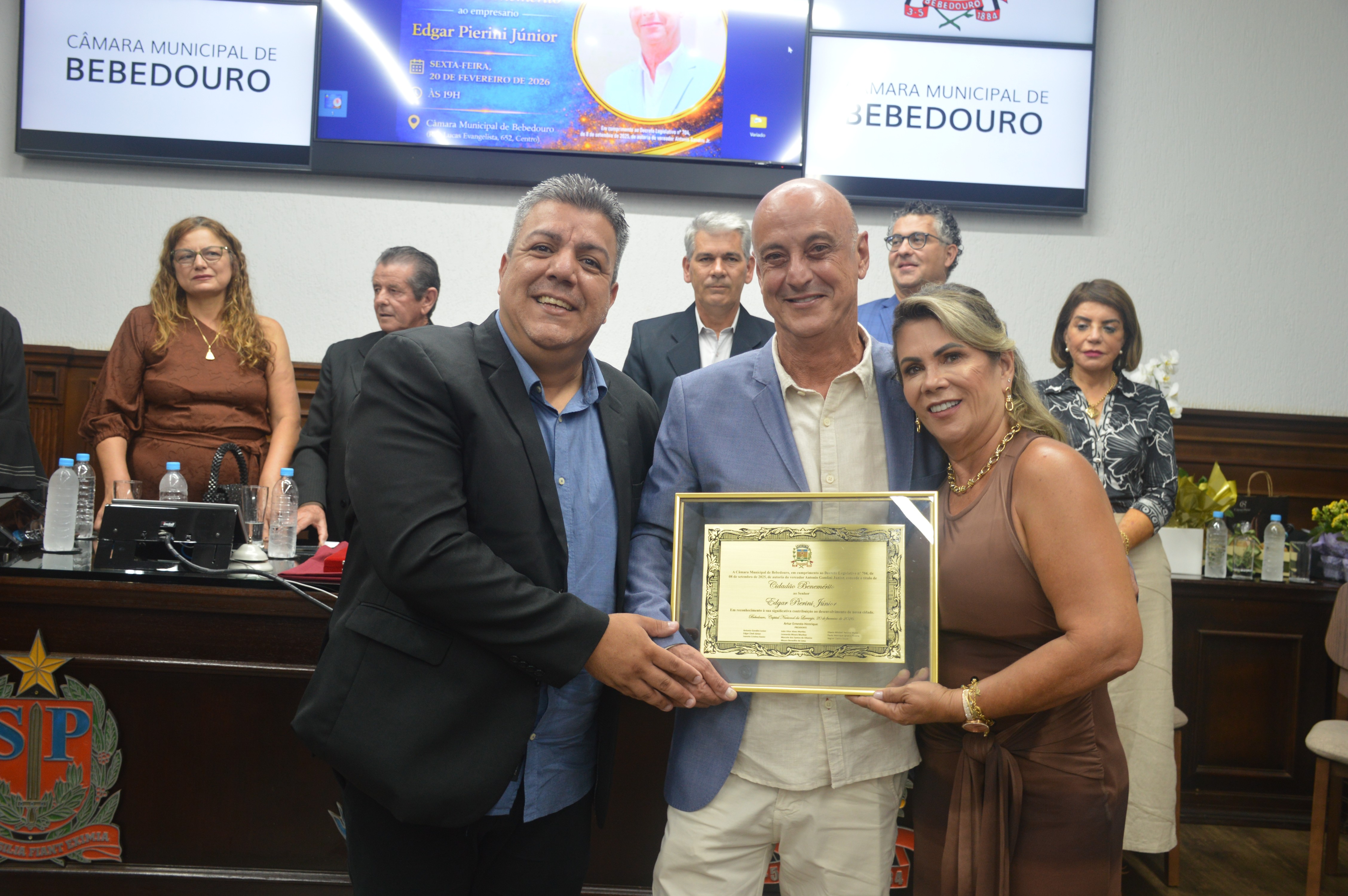 Edgar Pierini Júnior: cidadão benemérito; confira fotos da sessão solene