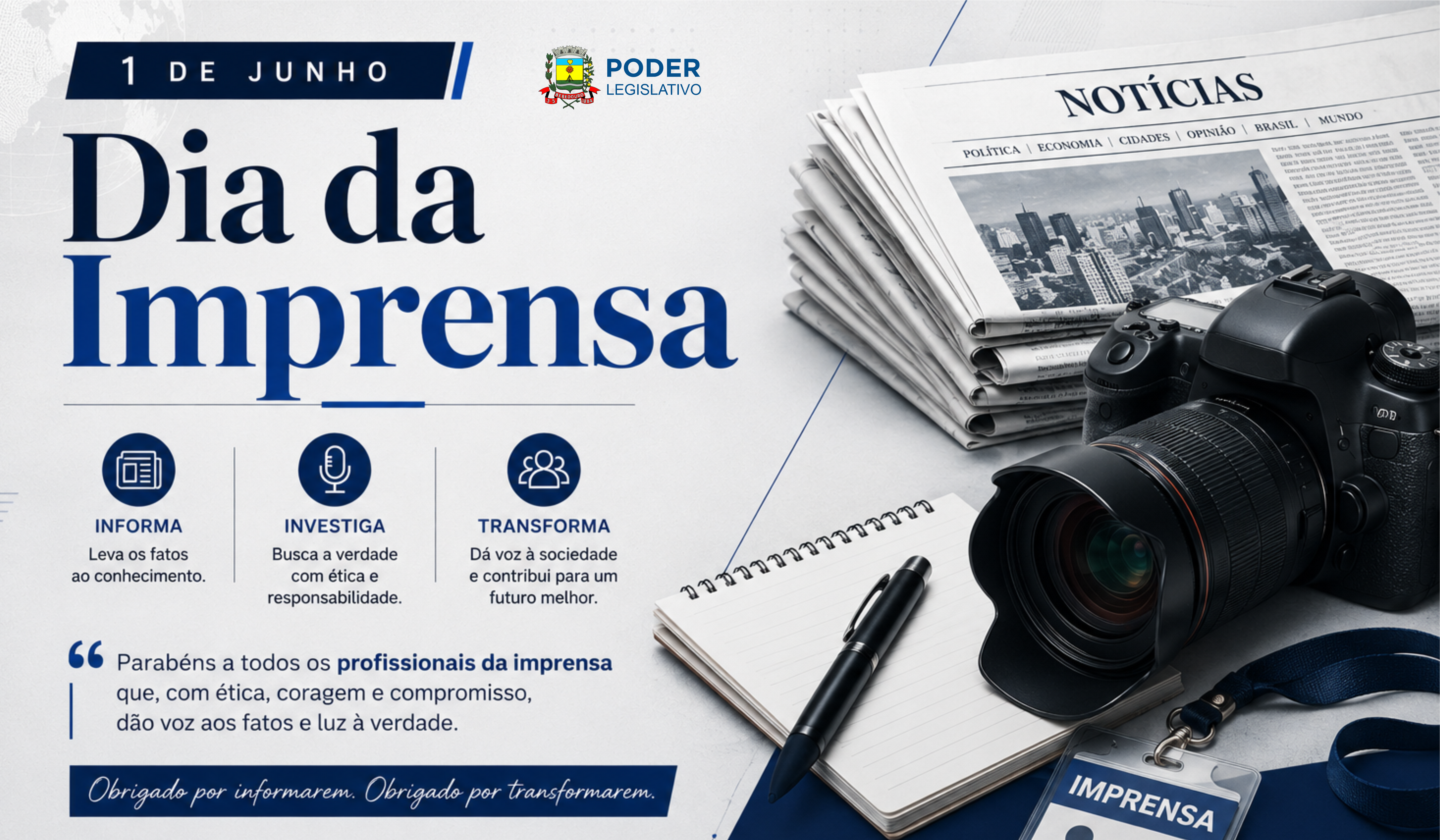 Parabéns a todos os profissionais da imprensa de Bebedouro e região